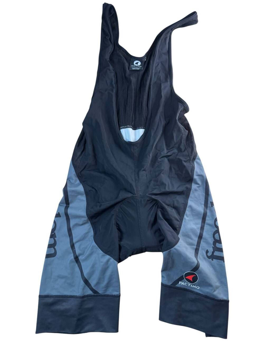 Pactimo Freedom Boardshop Cycling Padded Bib Shorts Gray Black XL